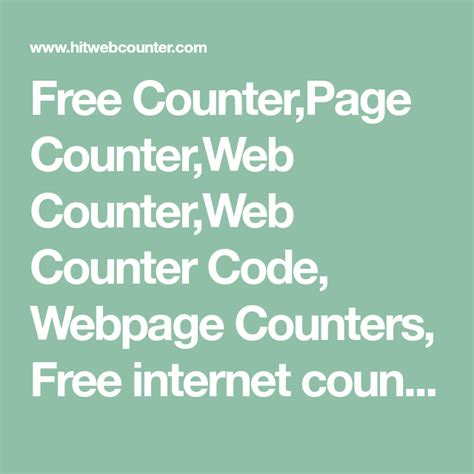 webcounters|Free Counter,Page Counter,Web Counter,Web Counter Code, Webpage.